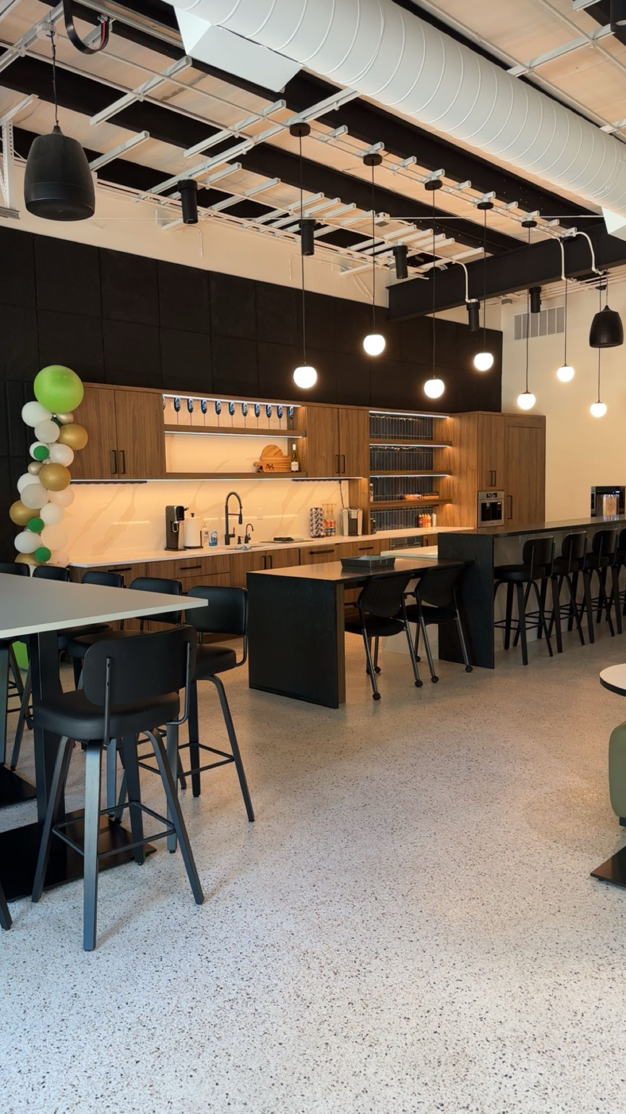 Clean commercial breakroom maintained by RE Brand Maintenance